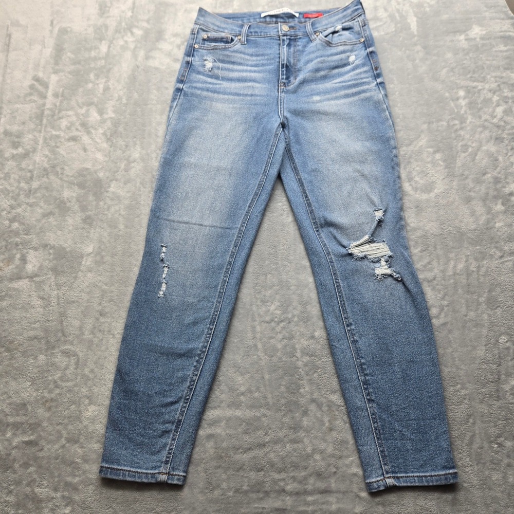 Celebrity Pink The Spice Distressed Skinny Jeans Medium Wash Womens Size 9/29